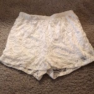 Charlotte Russe lace shorts size small